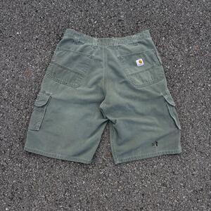 Moss green carhartt jorts